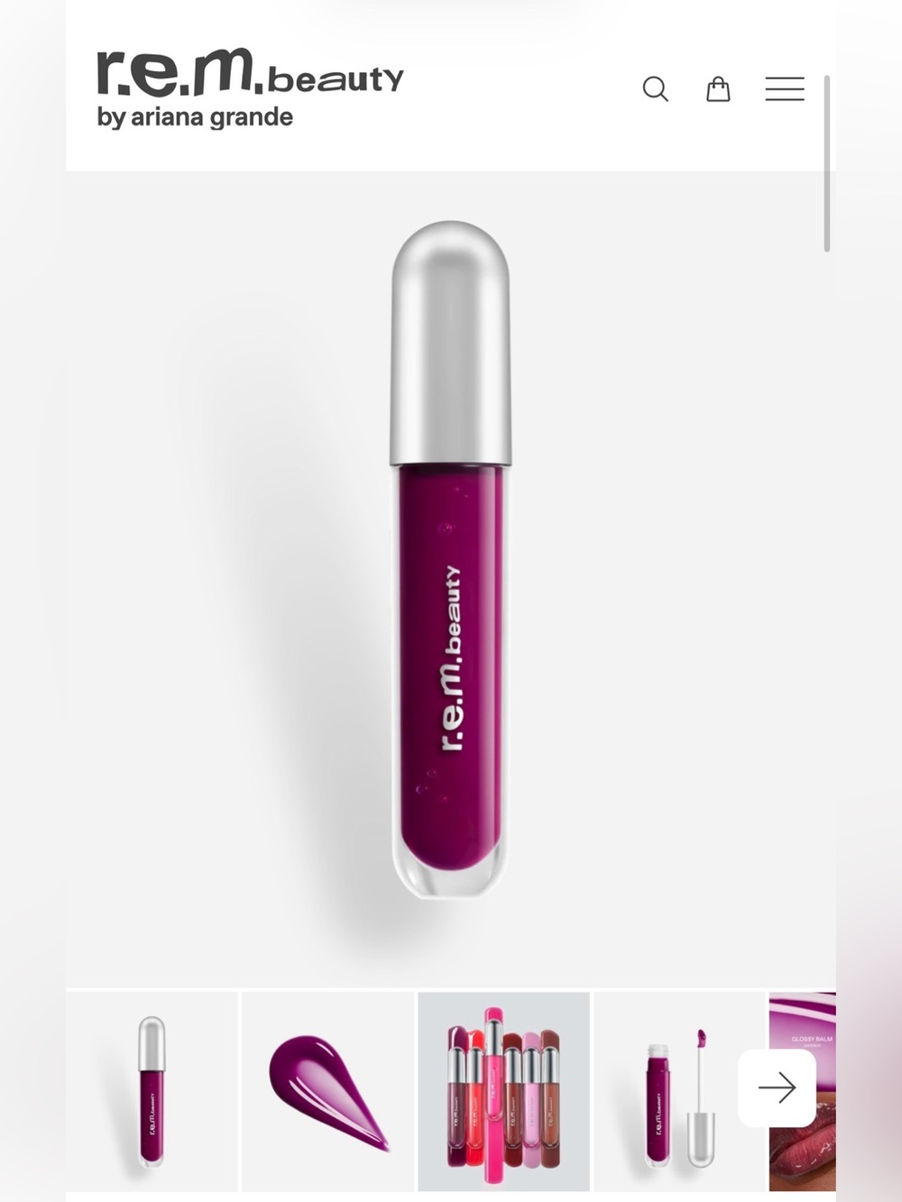 NEW r.e.m. beauty Essential Drip Glossy Balm | Juice Box | Deep Punchy Berry